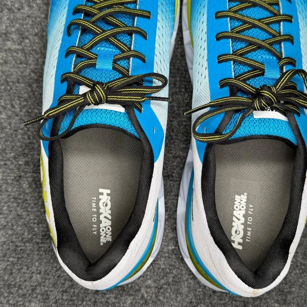 Hoka Evelon Running Shoes Men's Size 12.5 Blue Athletic‎ Run Training Sneakers